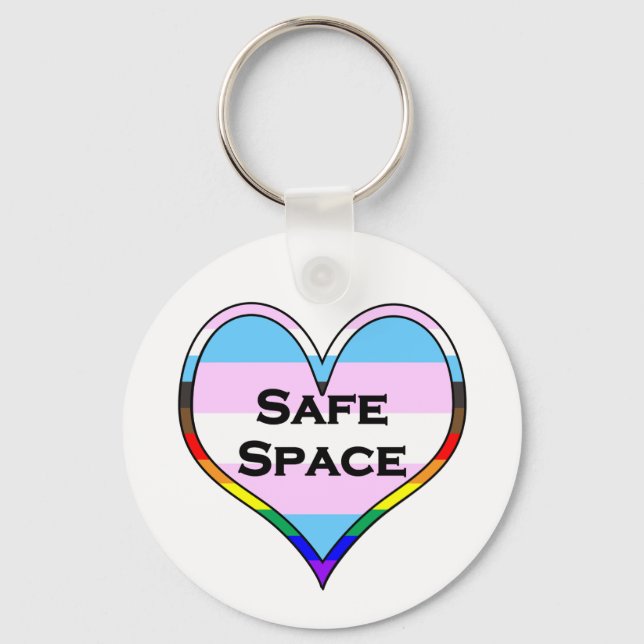 Trans Safe Space Schlüsselanhänger (Vorderseite)