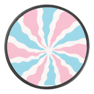 trans Spiraldesign Hockeypuck Eishockey Puck
