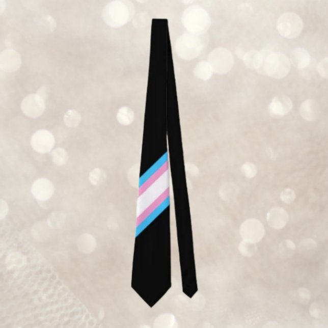 Trans-Stolz-Diagonale Schärpe: Mit Stolz streiken Krawatte (Von Creator hochgeladen)