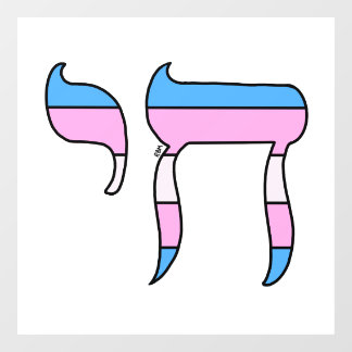 Trans-Stolz-Flagge Chai Fensteraufkleber