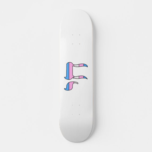 Trans-Stolz-Flagge Chai Skateboard (Vorne)