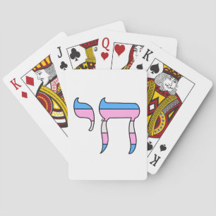 Trans-Stolz-Flagge Chai Spielkarten