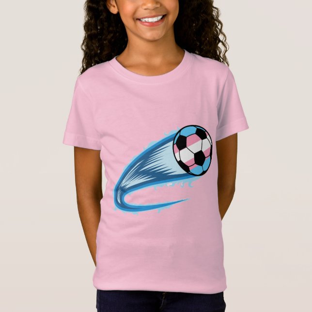 Trans Stolz Fußball Stolz T-Shirt (Vorderseite)