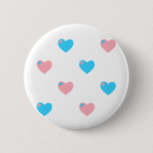 Trans Stolz Herzen Knopf Button