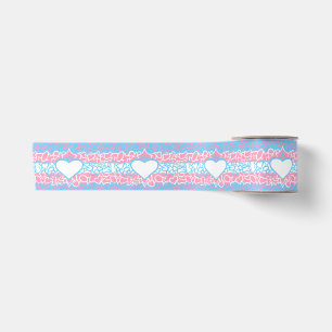 Trans Stolz Squiggle Satinband