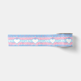Trans Stolz Squiggle Satinband