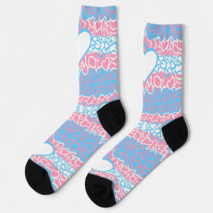 Trans Stolz Squiggle Socken