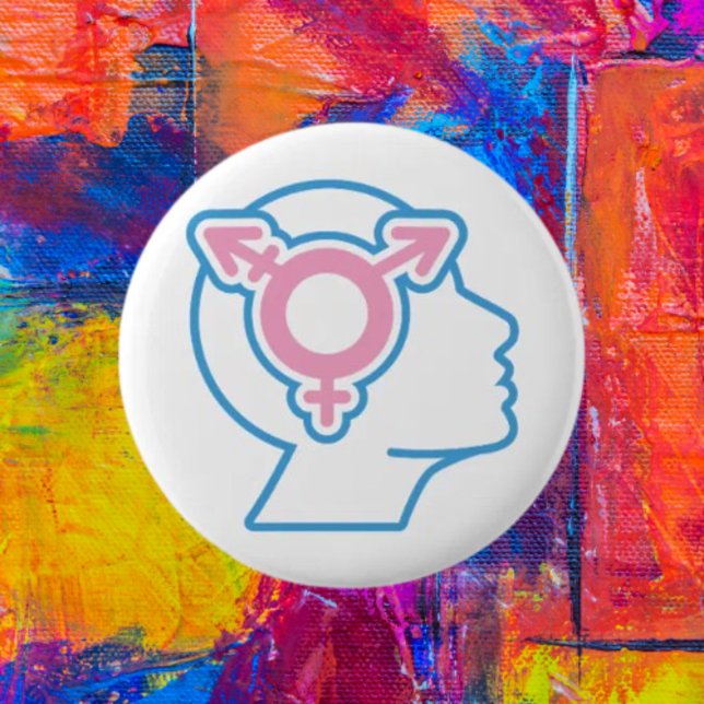 Trans-Stolz-Symbol-Button Button (Von Creator hochgeladen)