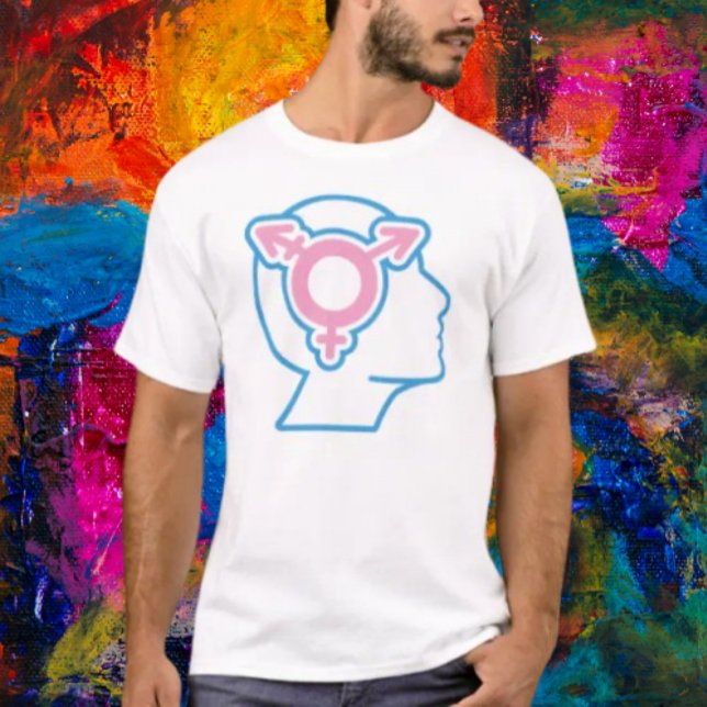 Trans Stolz Symbol Kopf Tee (Von Creator hochgeladen)