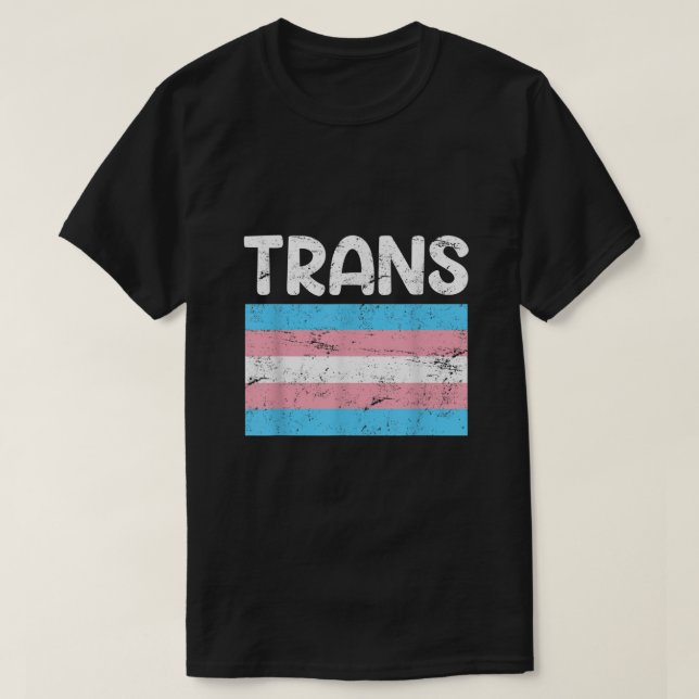 Trans Transgender Flag LGBT transexuelle Flag T-Shirt (Design vorne)