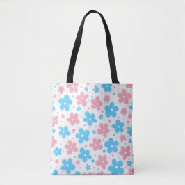 Trans Transgender Pride Flag Blume Doodle Pastel
