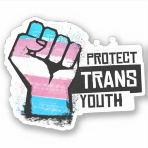Trans Youth schützen - Stolz zuerst Aufkleber