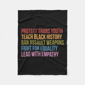 Trans Youth Teach Black History Ban Assault Weapon Fleecedecke