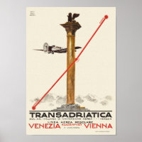 Transadriatica Italien Vintage Poster 1925