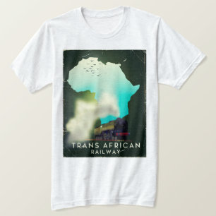 Transafrikanisches Eisenbahn-Reiseposter T-Shirt