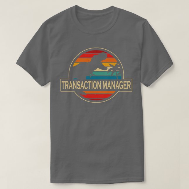 Transaktionsmanager Dinosaur T-Shirt (Design vorne)