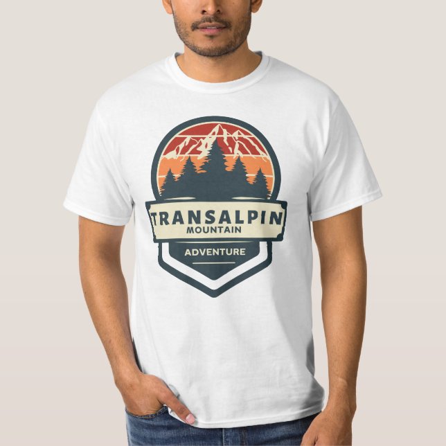 Transalpina Berggipfel Klettern und Wandern T-Shirt (Vorderseite)