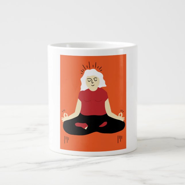 Transcendentale Meditation Jumbo-Tasse (Vorderseite)