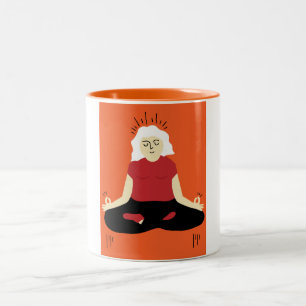 Transcendentale Meditation Zweifarbige Tasse