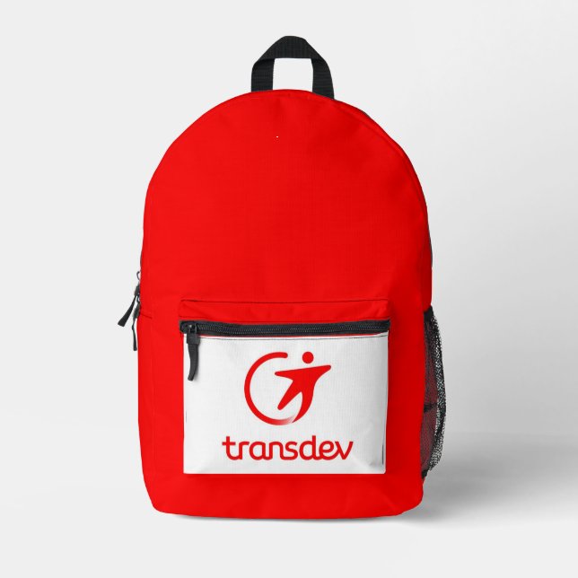Transdev-Backpack Bedruckter Rucksack (Vorderseite)