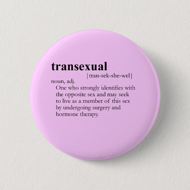 TRANSEXUAL (Definition) Button (Vorderseite)