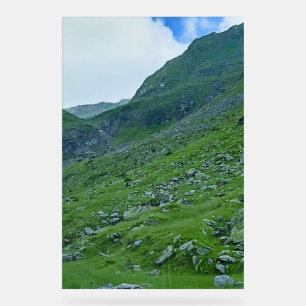 Transfagarasan-Alpenhang – Rumänien Fotografie Acrylschild