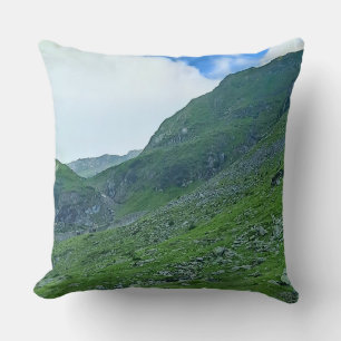 Transfagarasan-Alpenhang – Rumänien Fotografie Kissen