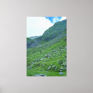 Transfagarasan-Alpenhang – Rumänien Fotografie Leinwanddruck