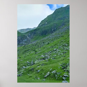 Transfagarasan-Alpenhang – Rumänien Fotografie Poster
