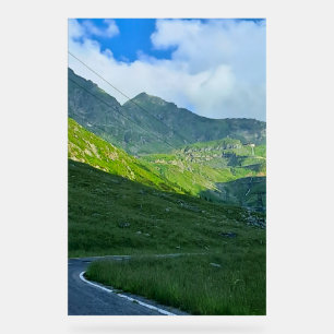 Transfagarasan Alpine Ansicht – Rumänien Bergkunst Acrylschild