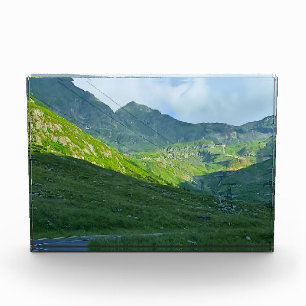 Transfagarasan Alpine Ansicht – Rumänien Bergkunst Fotoblock
