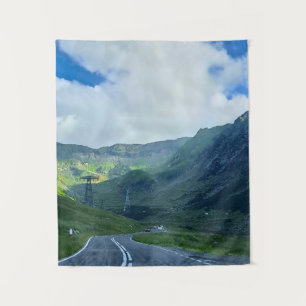 Transfagarasan-Straße – Karpaten-Gebirgsdruck Wandteppich