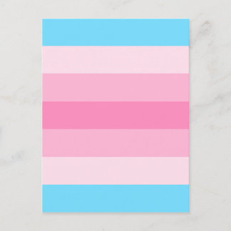 transfeminine Flagge Postkarte