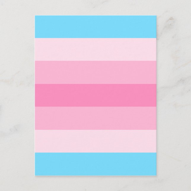 transfeminine Flagge Postkarte (Vorderseite)