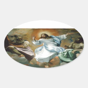 Transfiguration_by_Lodovico_Carracci. Ovaler Aufkleber