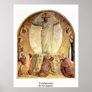 Transfiguration durch Fra Angelico Poster