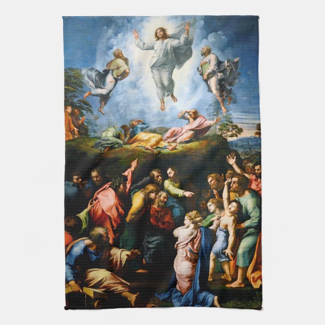 Transfiguration, Raphael Geschirrtuch (Vertikal)