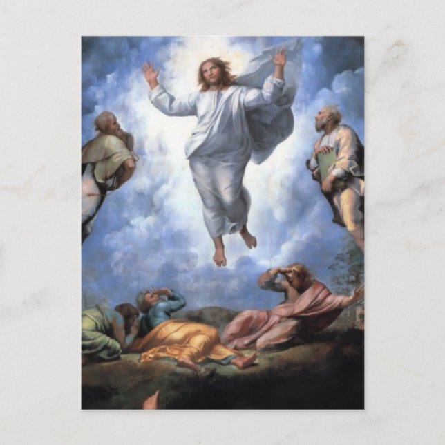 TRANSFIGURATION VON JESUS POSTKARTE (Vorderseite)