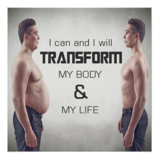 Transform My Body Motivational Poster