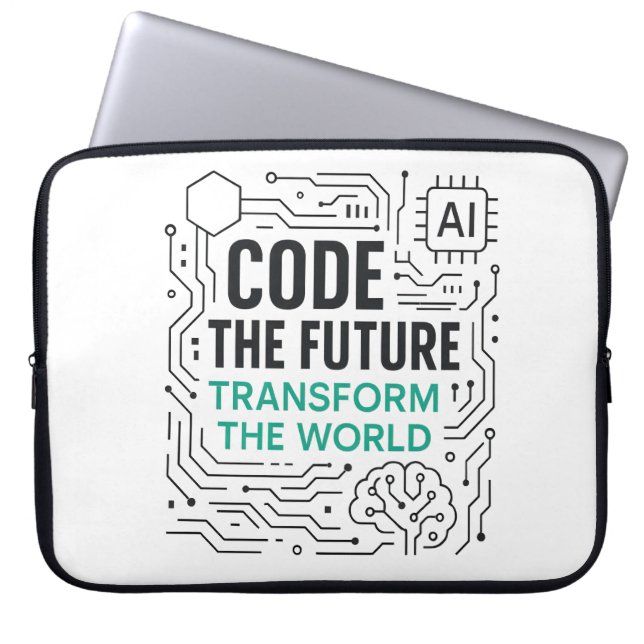 Transformation der Welt | Code Future Laptopschutzhülle (Vorderseite)