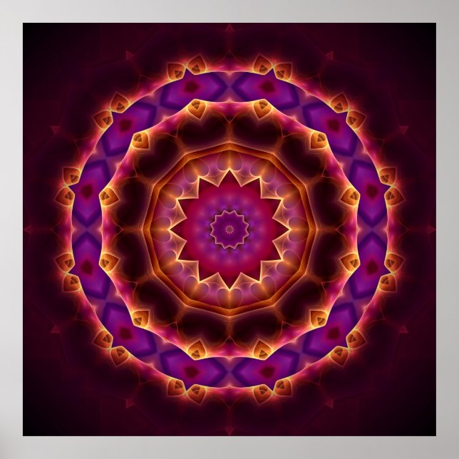Transformational Mandala Poster (Vorne)