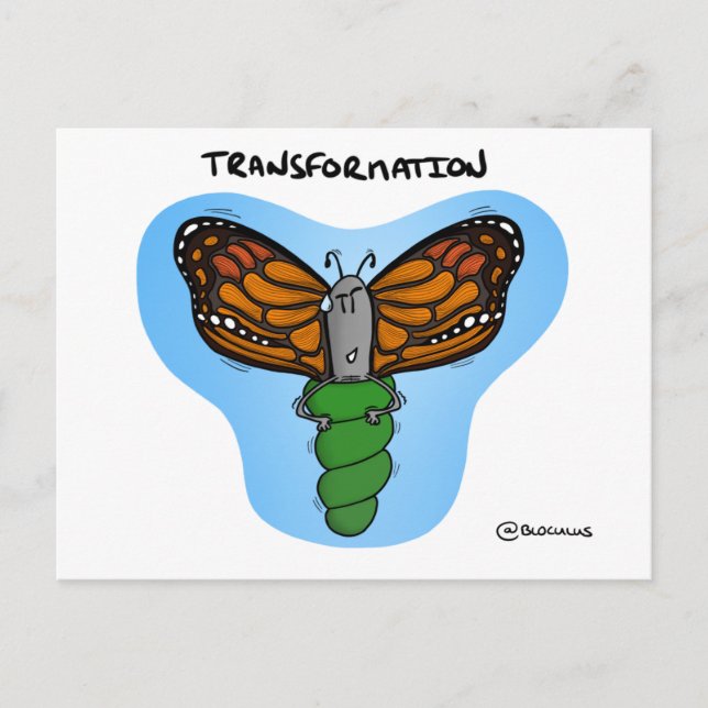 Transformations-Coaching-Karte Postkarte (Vorderseite)