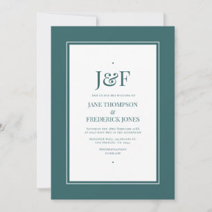 transformative Aquamarine Hochzeit Einladung