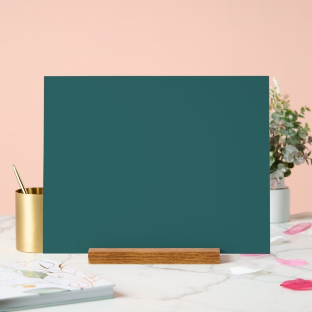 Transformatives Teal  Acrylschild (Hochzeit)