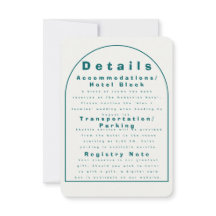 Transformatives Teal Modernes Hochzeitsdetail im H