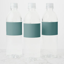 Transformatives Teal Wasserflaschenetikett