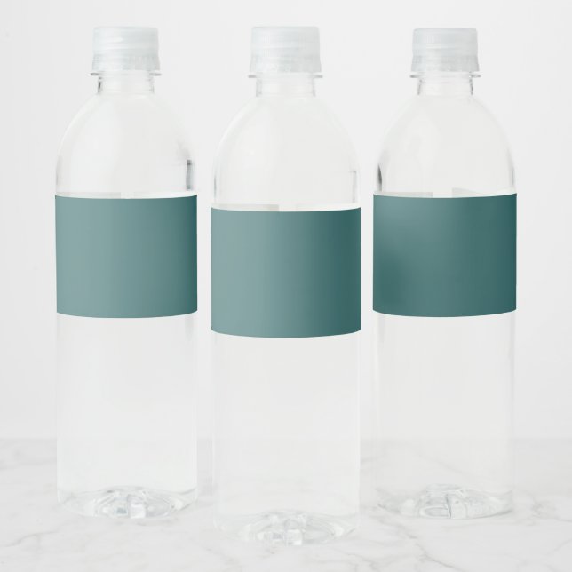 Transformatives Teal  Wasserflaschenetikett (Flaschen)