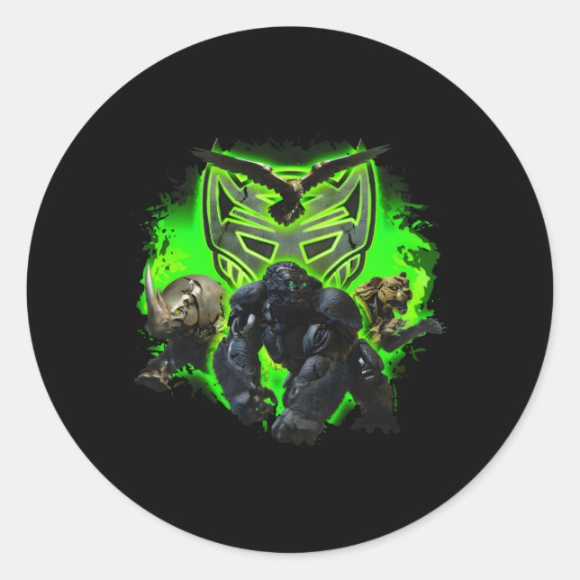 Transformatoren-Anstieg der Bestienhöchstwerte Runder Aufkleber (Vorderseite)