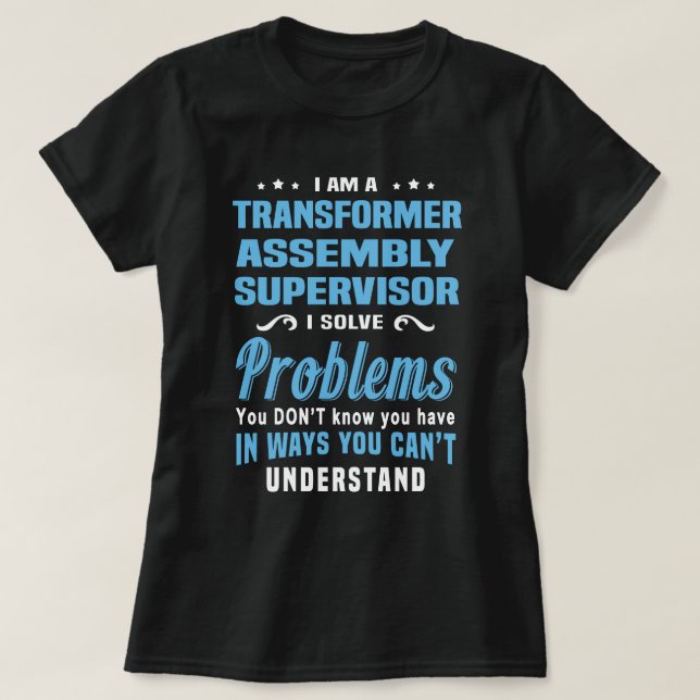 Transformatorenversammlungsleiter T-Shirt (Design vorne)