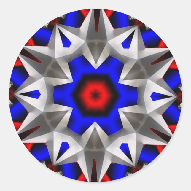 Transformer Star Runder Aufkleber (Vorderseite)